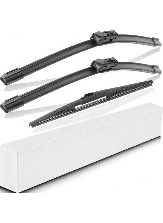 Windshield Wiper Blades Replacement for Toyota CHR C-HR 2018 2019 2020 2021 Original Factory Quality Front Rear Wipers Blade Set for Car - 26" 16" 14" (Piece of 3)
