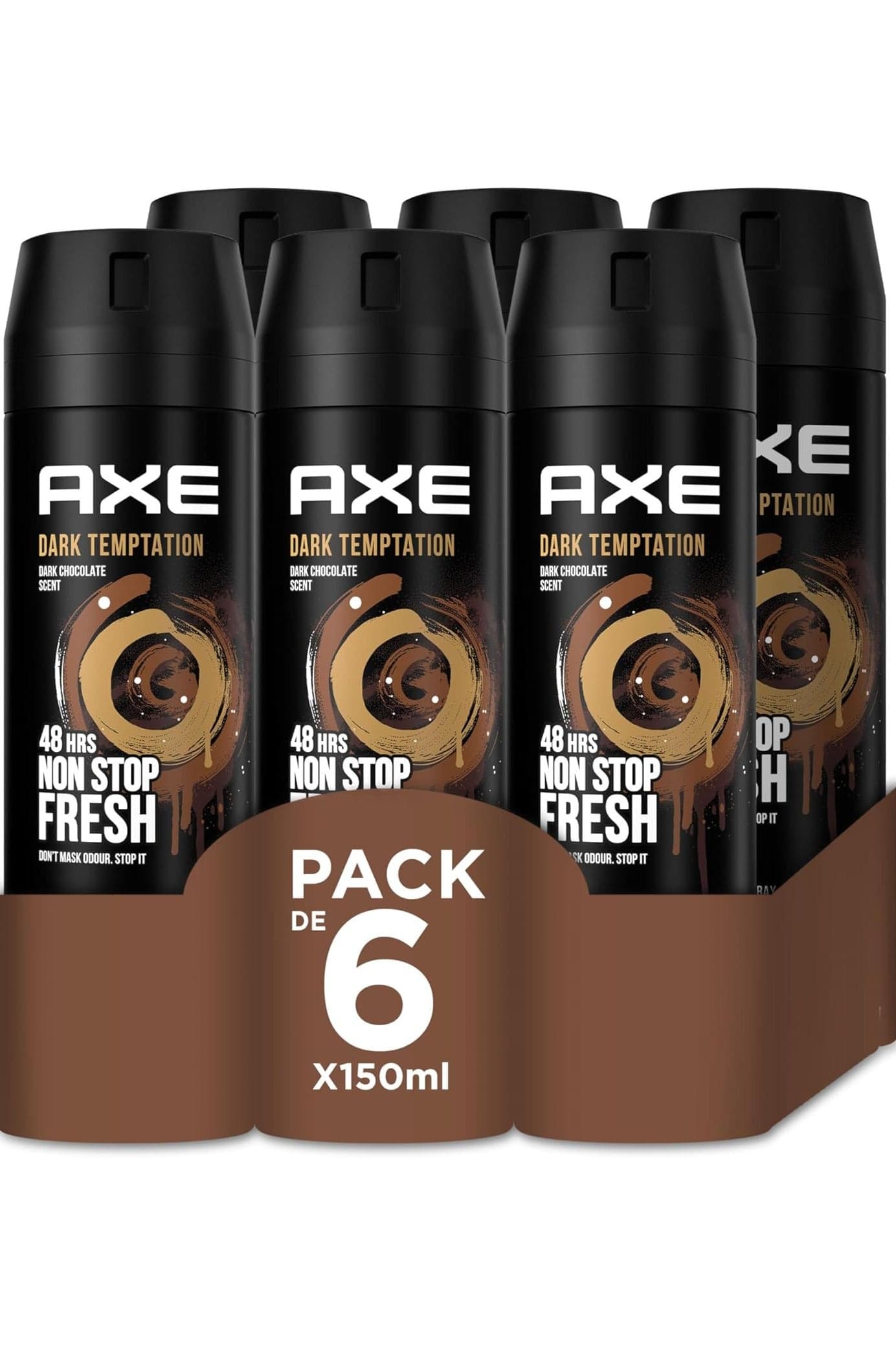 Dark Temptation Deodorant Body Spray For 48H 6 x 150ml