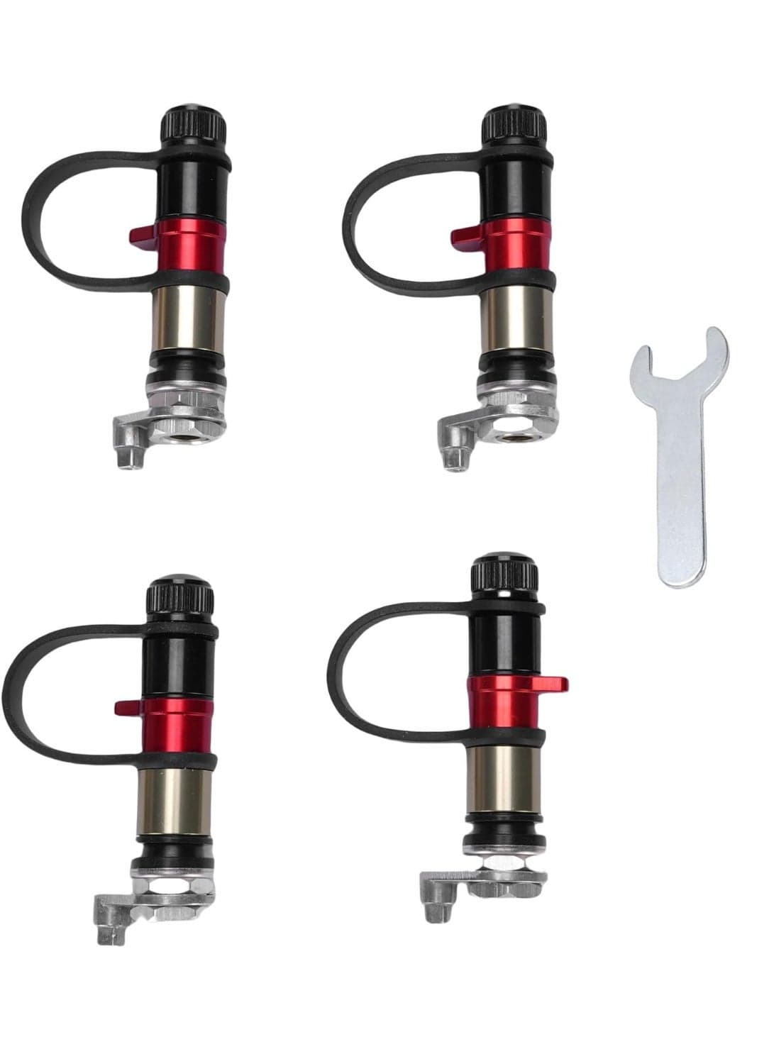 4 Pcs Auto Stop Tire Deflator Valve Kit, Adjustable Rapid Deflation with Pre Set PSI Settings 10-30, From 2.5 to 0.7 in 15 Seconds, Suitable for Off Road SUV Truck, Compatible with Tyre Pressure Monitoring System