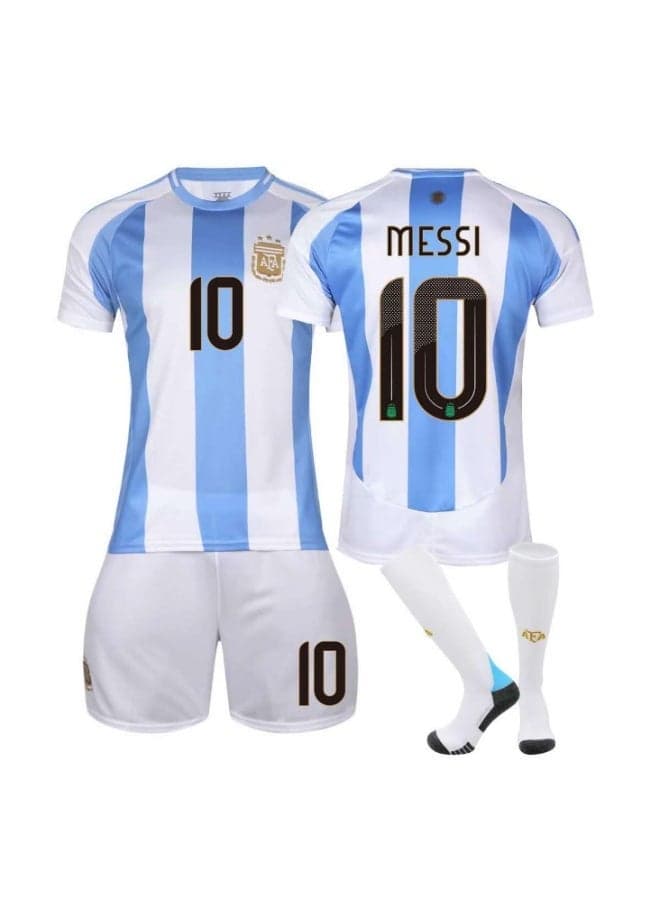 Kids Football Jersey Set, No.10 Soccer Jersey,Kids & Youth Sizes 28 Yard