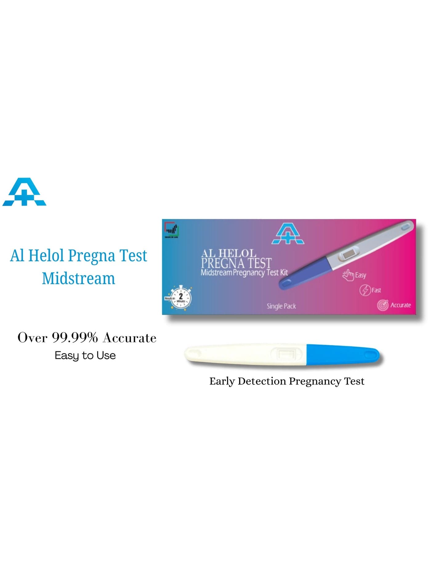 Al Helol Pregna Test Midstream HCG Pregnancy Test Kit