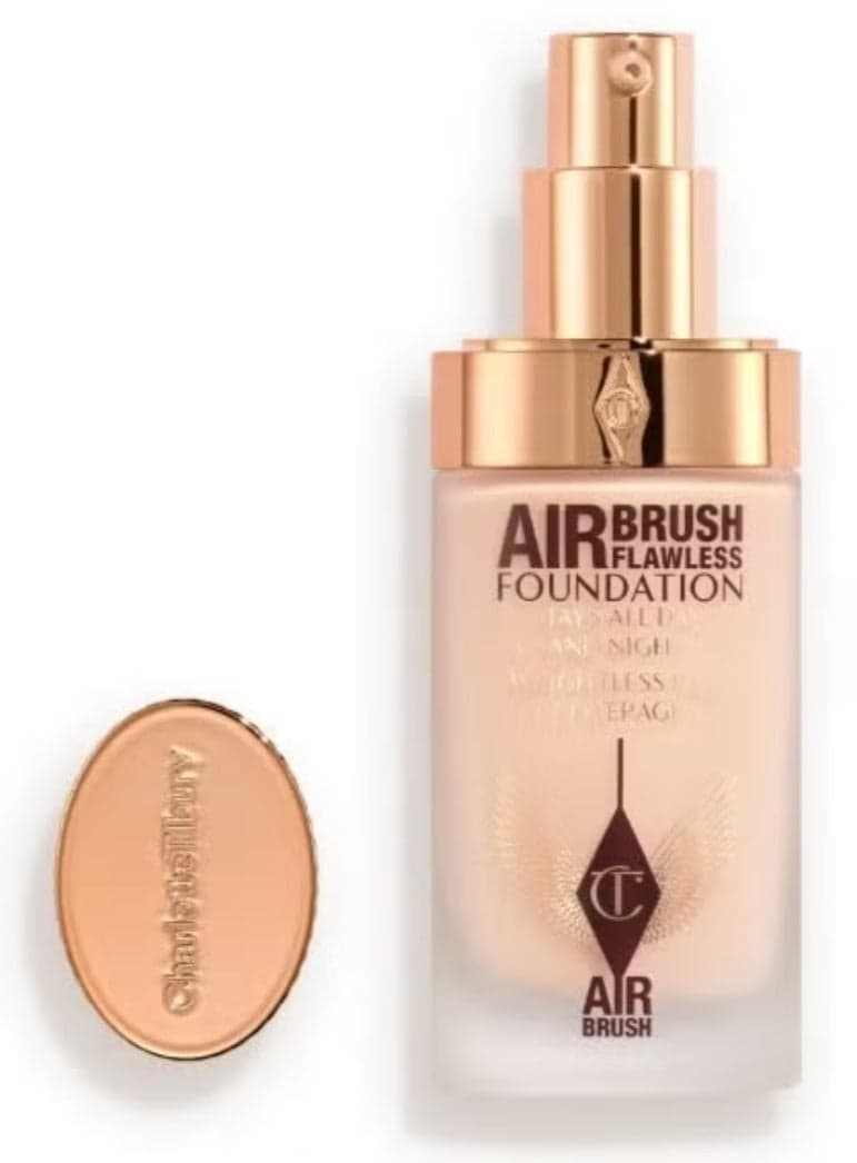 Charlotte Tilbury 3 Cool / Froid Airbrush Flawless Foundation 30ml Full Coverage, Long-Lasting Matte Finish | Hydrating & Lightweight Formula for Smooth, Poreless Skin