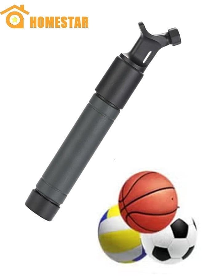 Ball Air Pump, Suitable for Football, Volleyball, Basketball, Rugby, Soccer Ball, Other Inflatable Balls, Black