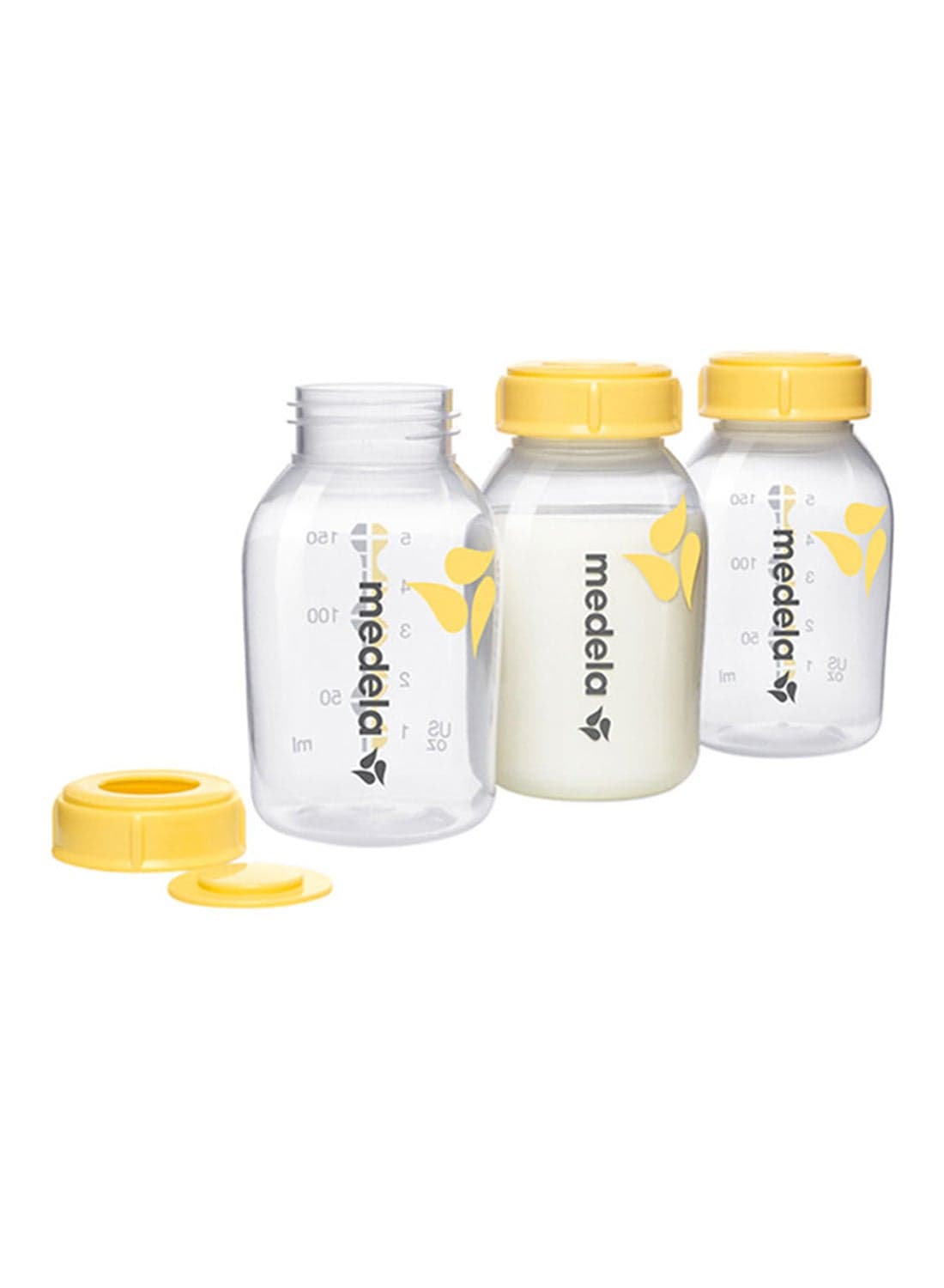 Pack Of 3 Safe And Bpa Free Breast Milk Bottles With Accurate Measurement Markings And Compatible With Breast Pumps, 3 X 150 Ml
