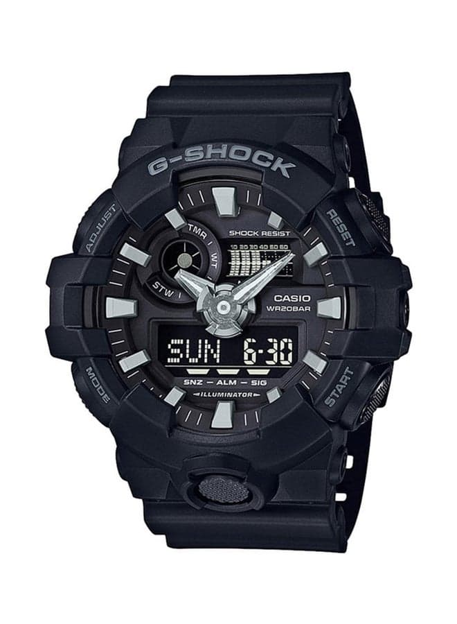 Men's Men's Resin Analog-Digital Watch GA-700-1B - 53.4 mm