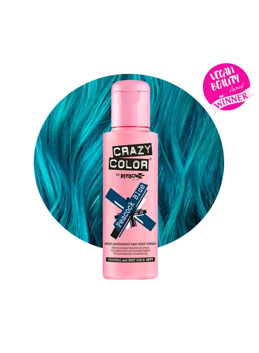 Semi Permanent Hair Color No. 45 Peacock Blue 100ml