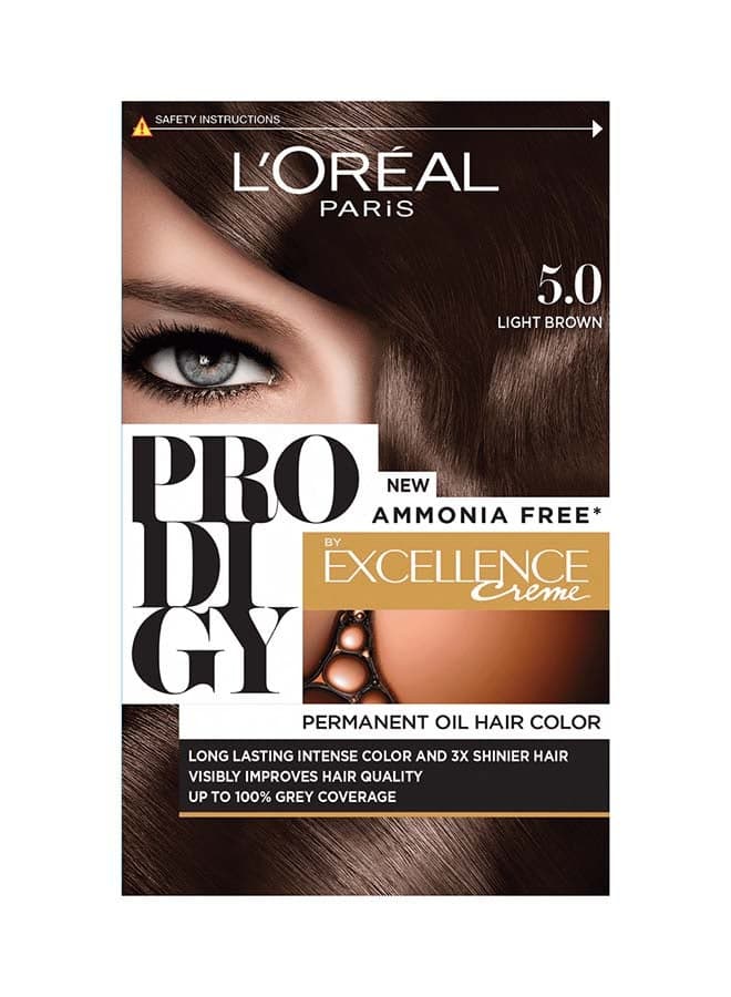 Prodigy Permanent No Ammonia Hair Color Light Brown 5.0