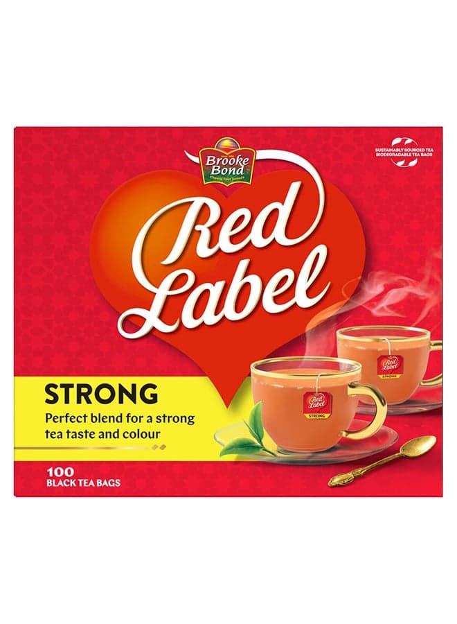 Red Label Black Tea, 100 Teabags 200grams