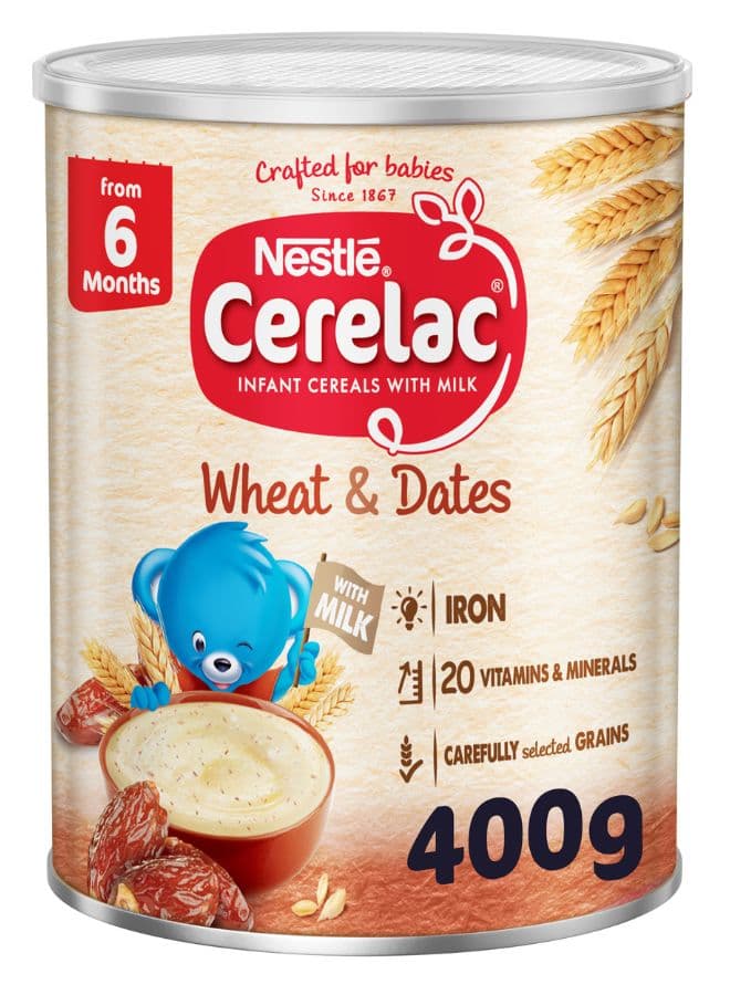 Cerelac Infant Cereal Tin With Wheat And Dates 400grams