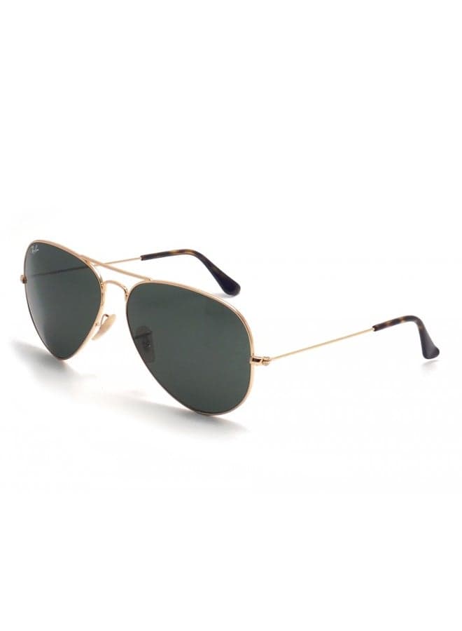 Men's Full Rim Aviator Sunglasses - RB3025 - Lens Size: 62 mm - Gold
