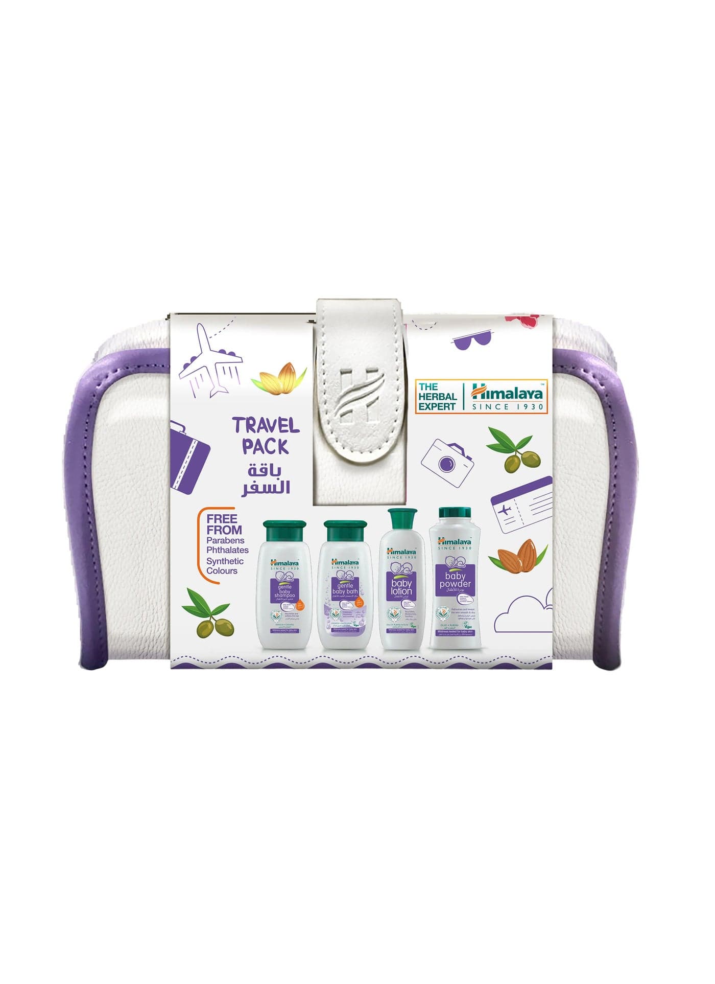 Baby Care Travel Pack With Shampoo, Lotion, Powder And Bath