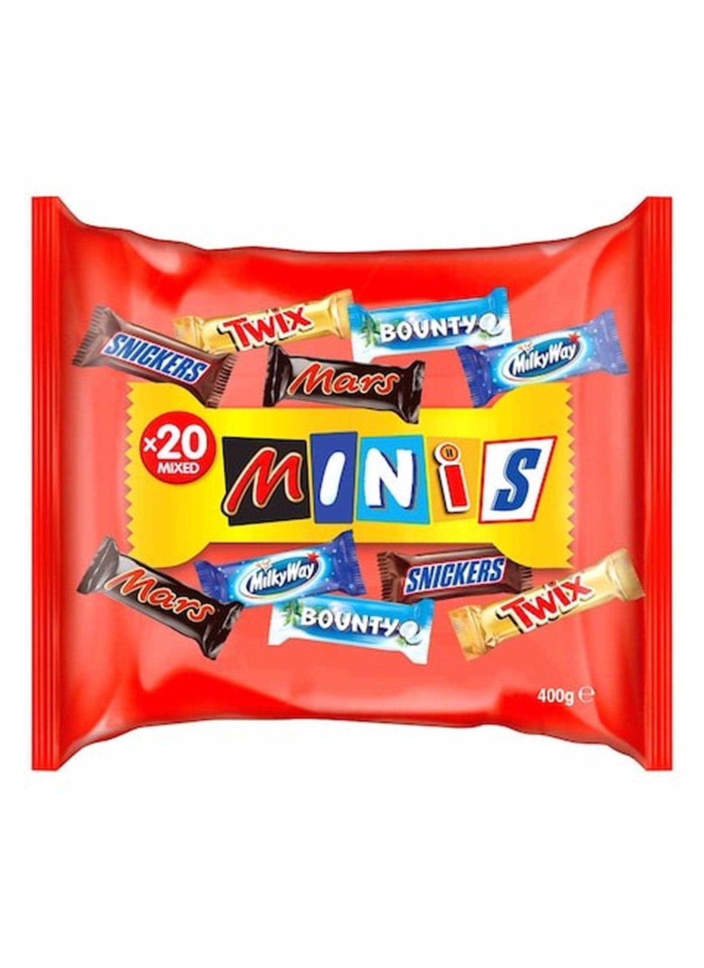 Best Of Minis Chocolate Bag 20 Pieces 400grams