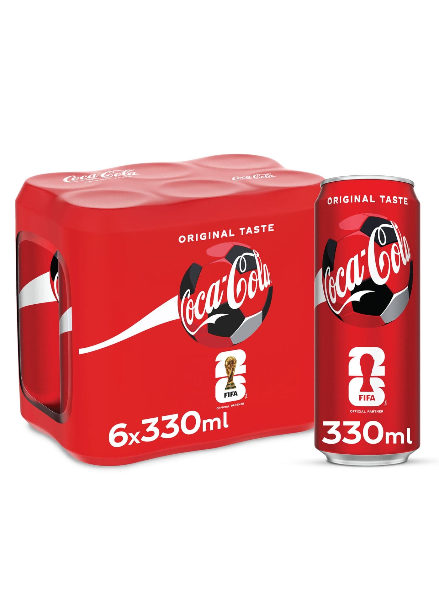 Original Taste Carbonated Soft Drink Can 330ml Pack of 6