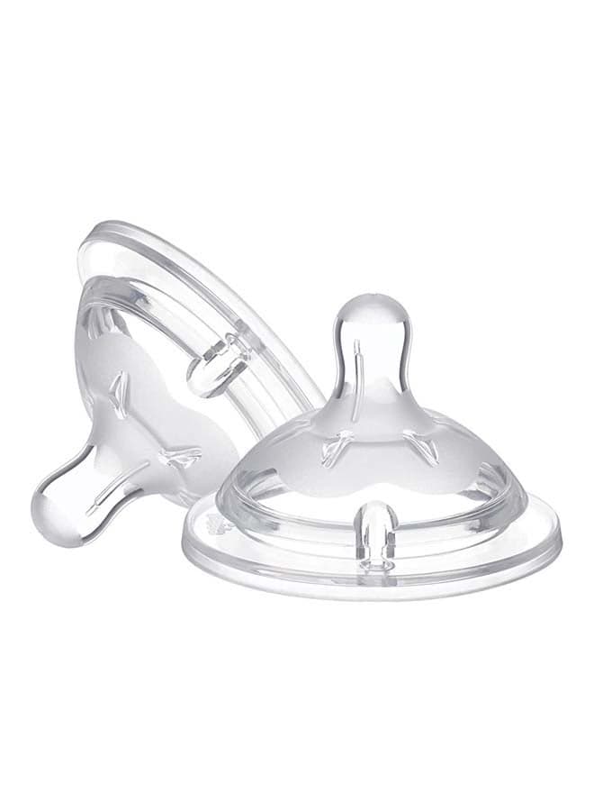NaturalFeeling Teat Fast Flow Silicone 6M+ 2Pcs