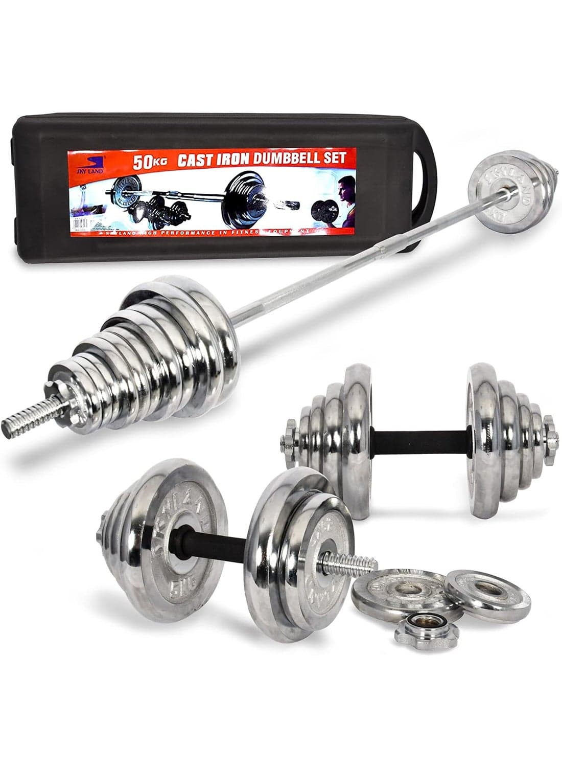 Exercise Dumbbell Set With Case 50kg 50kg