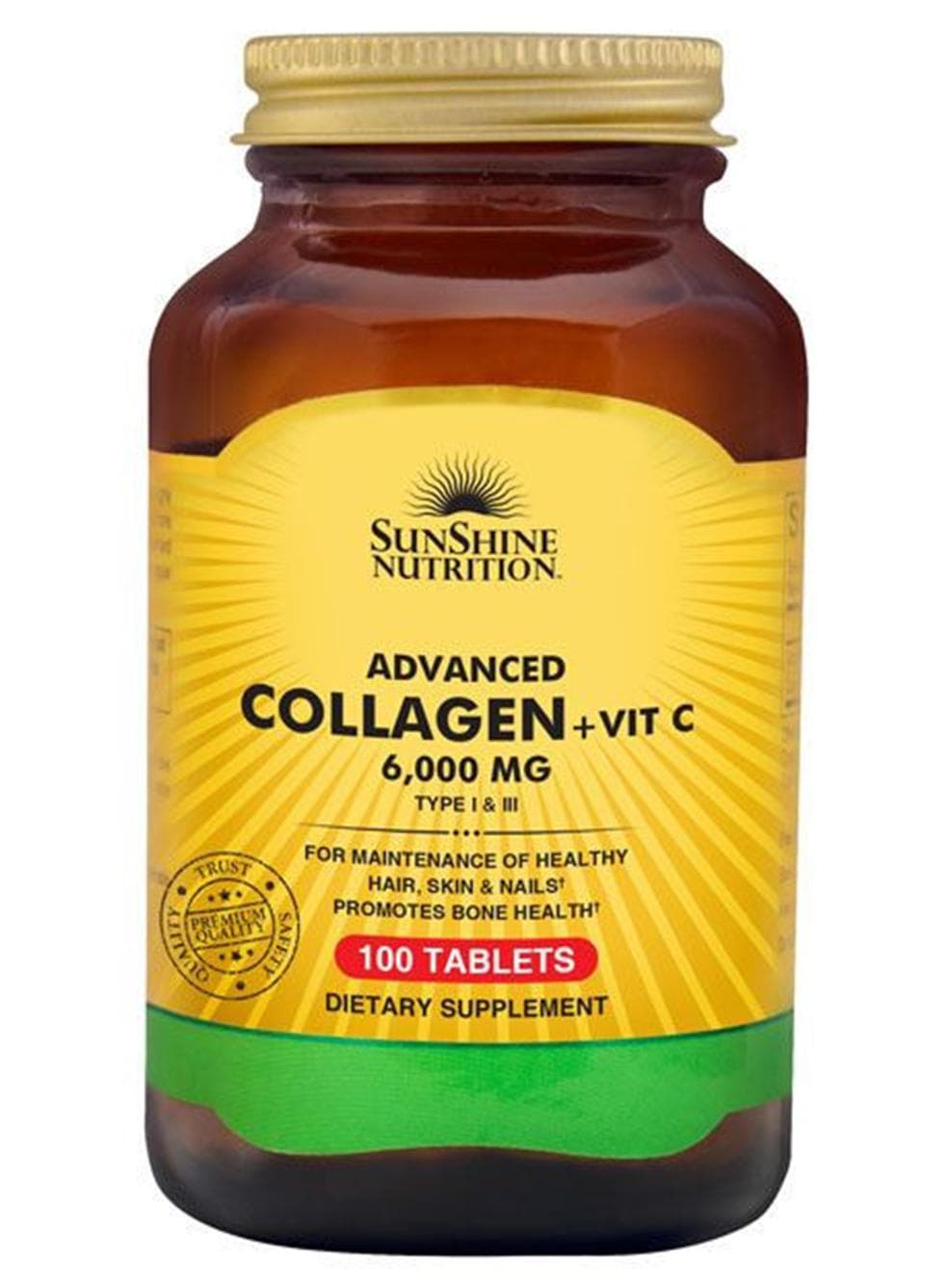 Advanced Collagen + Vitamin C Dietary Supplement 100 Tablets
