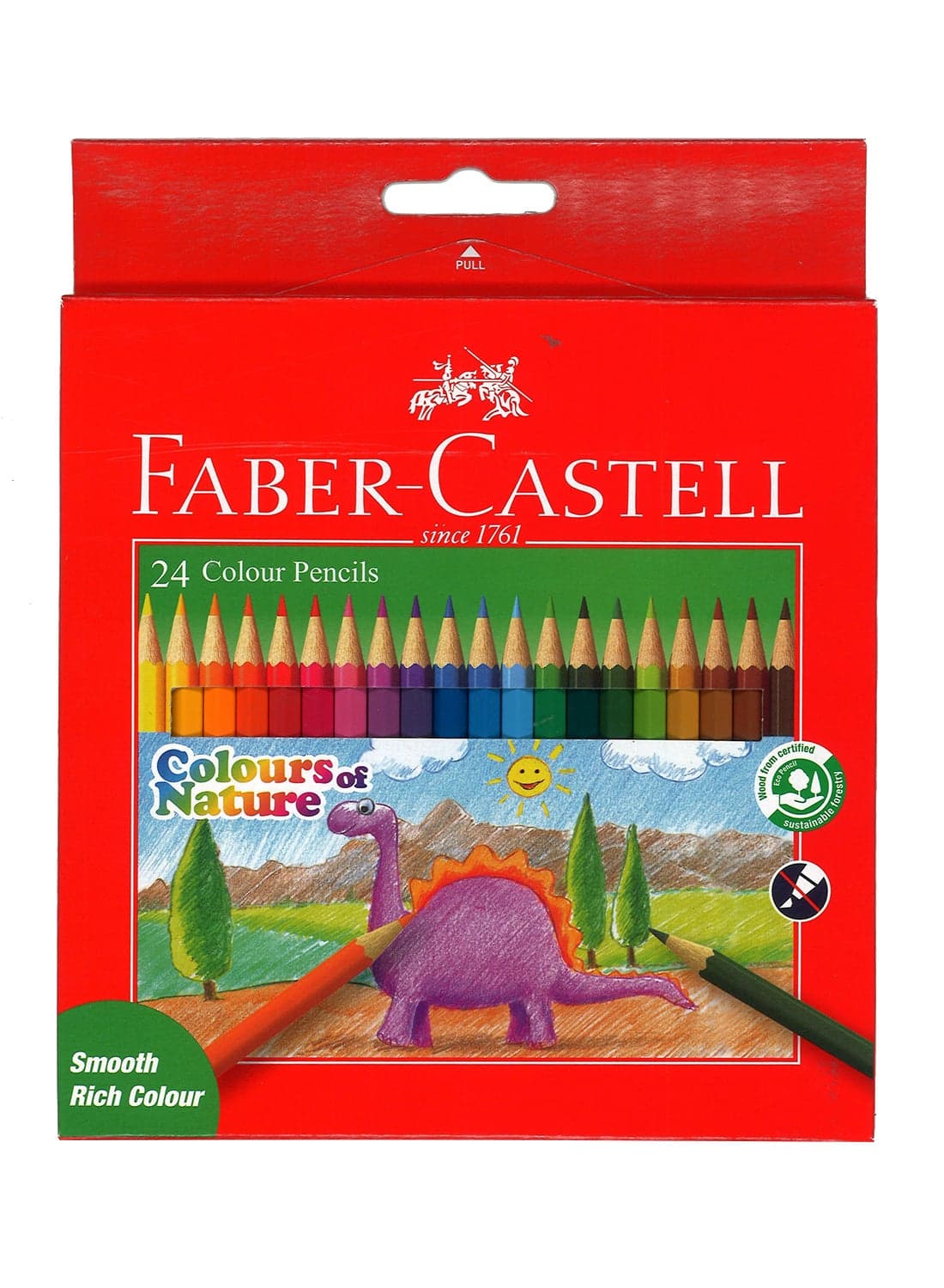 Pack Of 24 Colour Pencil Set Multicolour