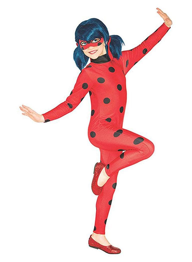 Miraculous Printed Ladybug Themed Party Fancy Dress Cosplay Costume For Kids