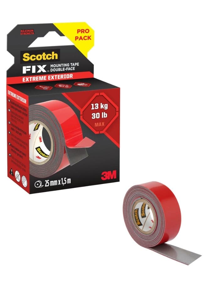 Scotch Extreme Mounting Tape Red/Black