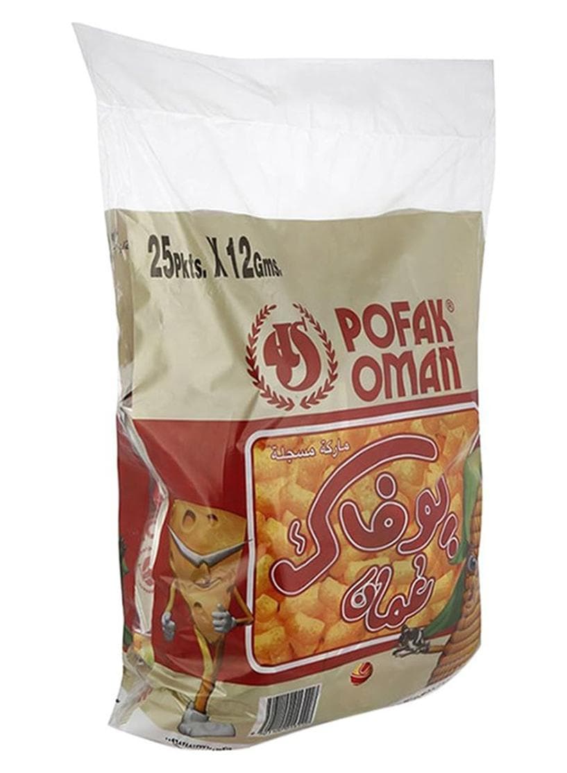 Oman Corn Flavor Chips 12grams Pack of 25