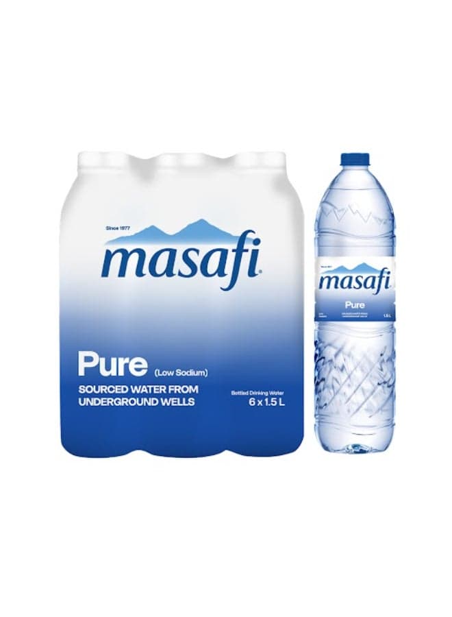 Pure Low Sodium Natural Water 1.5Liters Pack of 6