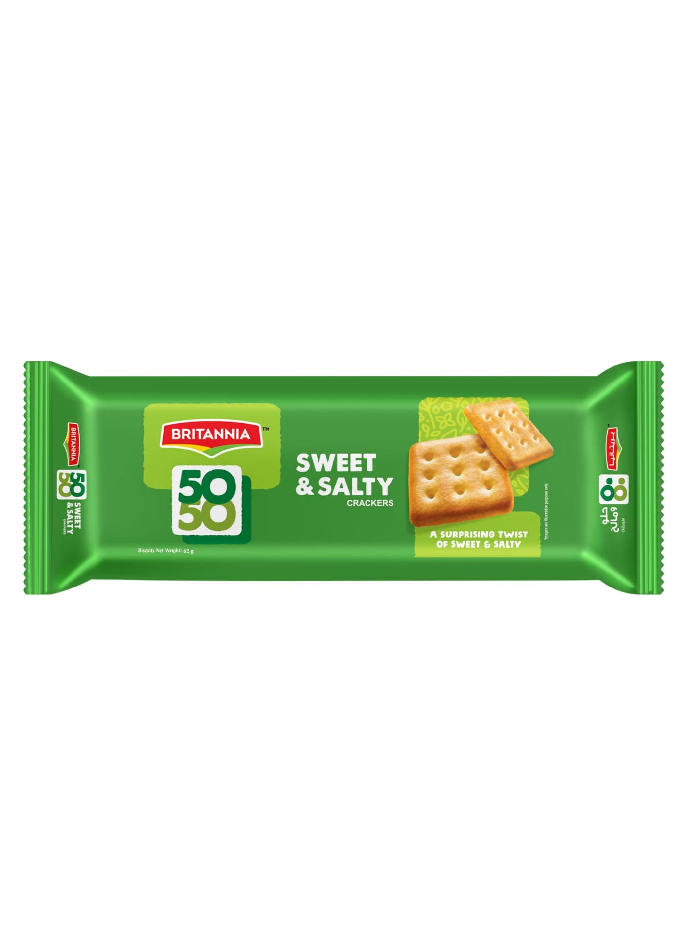 50-50 Sweet and Salty Crackers 62grams