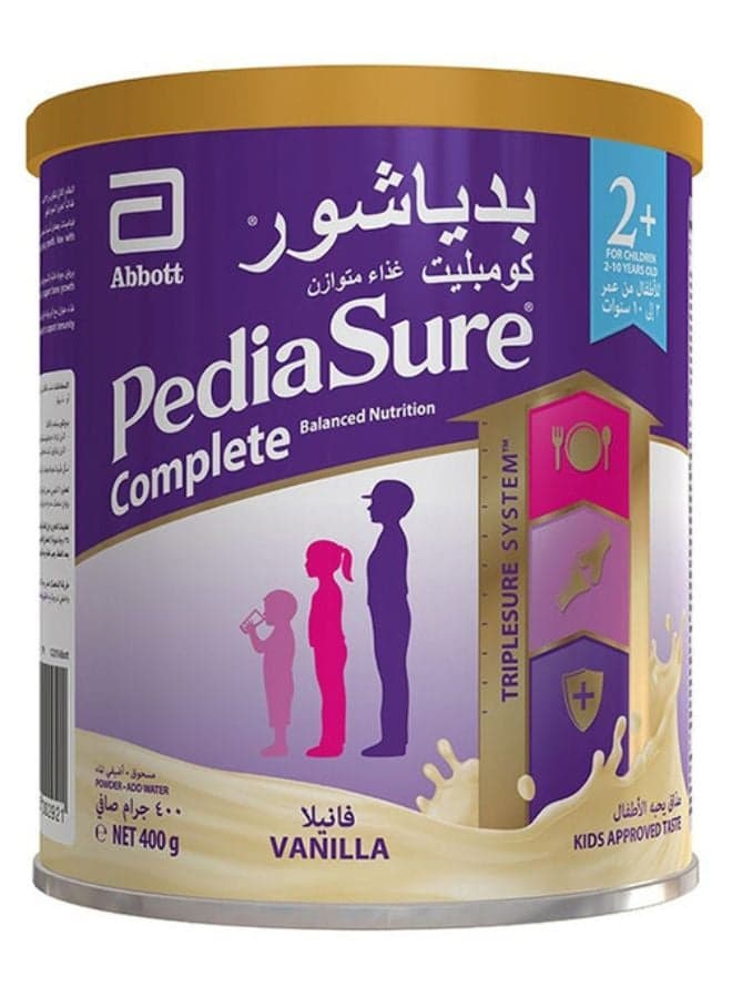 PediaSure Complete 2+ From 2 - 10 Years Vanilla 400grams