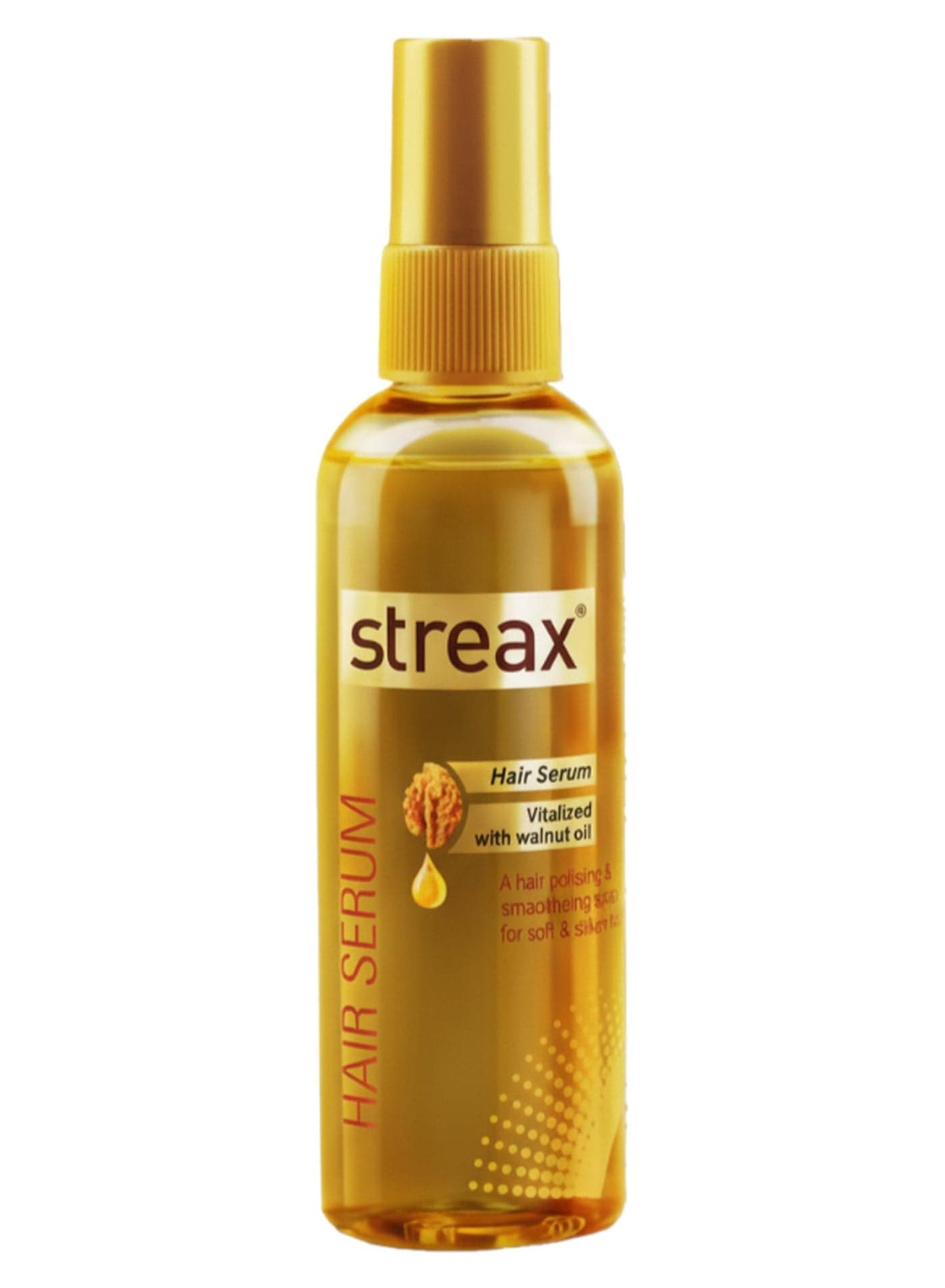 Walnut Hair Serum for Instant Shine & Smoothness - Frizz-Free, Manageable Hair All Day with Nourishing Walnut Oil 100ml