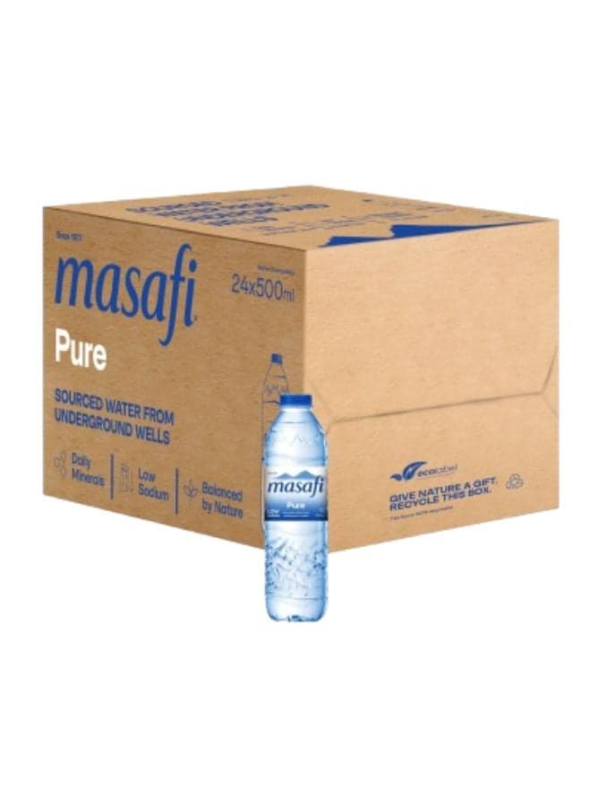 Pure Low Sodium Natural Water 500ml Pack of 24