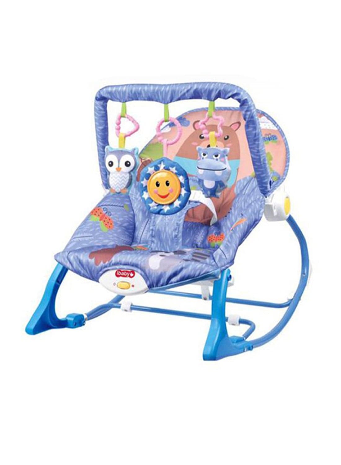 Foldable Baby Rocking Chair With Music, Vibration And Hanging Toys