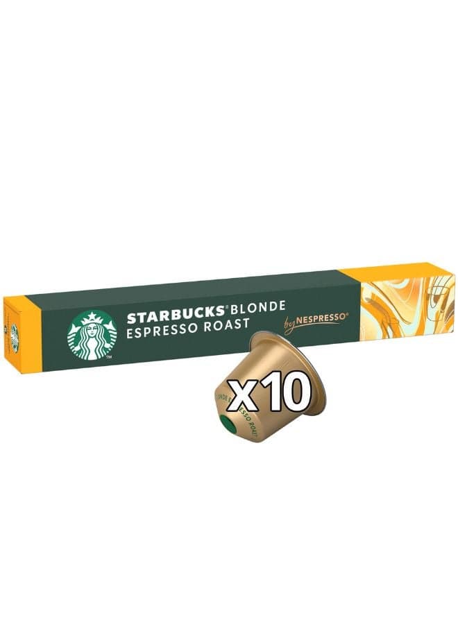 Nespresso Blonde Espresso Roast 10 Capsules 53grams
