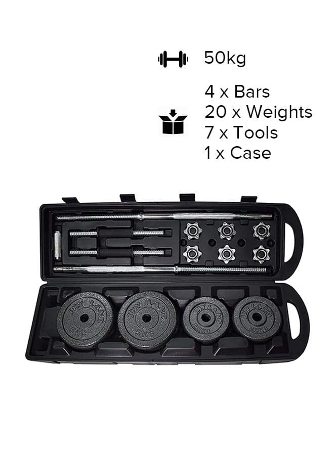 Exercise Dumbbell Set With Case 50kg 50kg
