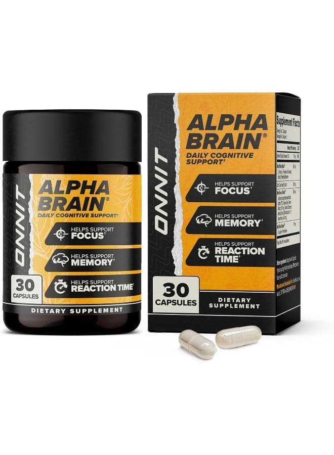 Alpha Brain Dietary Supplement - 30 Capsules