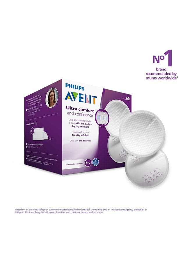 Disposable Breastpad|60Pcs | No.1 Brand Recommended By Moms Worldwide