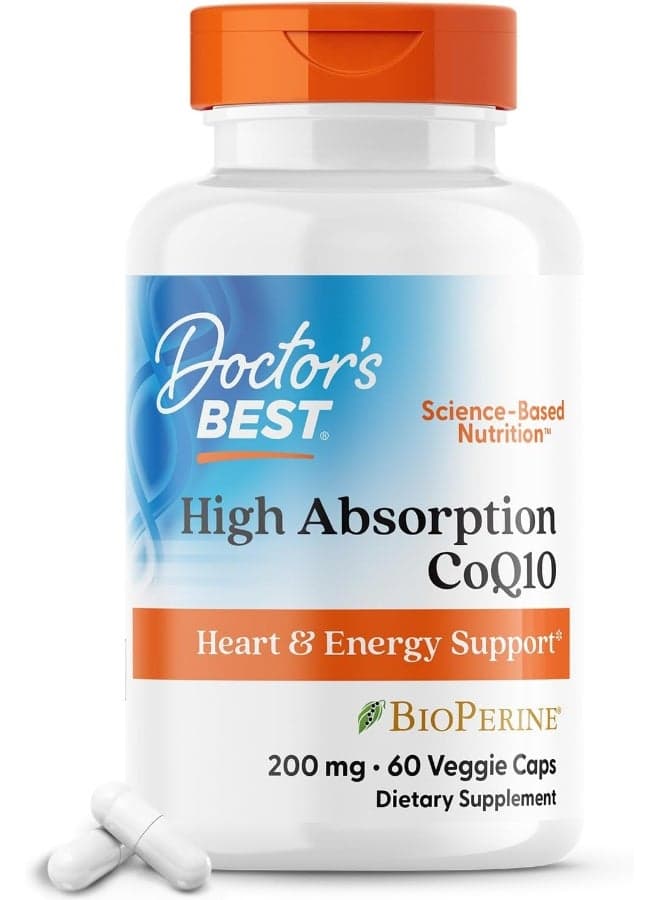 High Absorption CoQ10, 200mg, 60 Veggie Caps Packaging May Vary