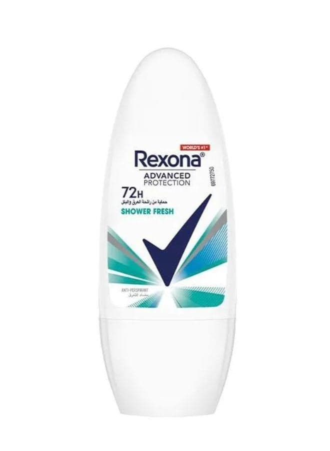 Rexona Women Antiperspirant Deodorant Shower Clean Roll On Promo White/Blue 50ml