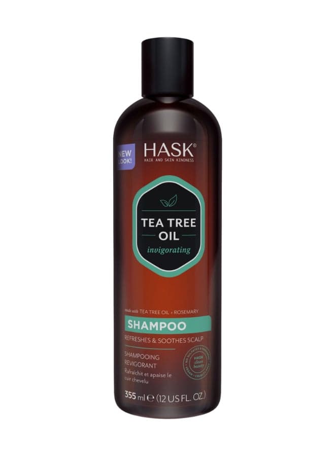 Tea Tree Oil & Rosemary Invigorating Shampoo for Dry Scalp - Lifts Buildup, Soothes & Nourishes for Refreshed Hair 355ml