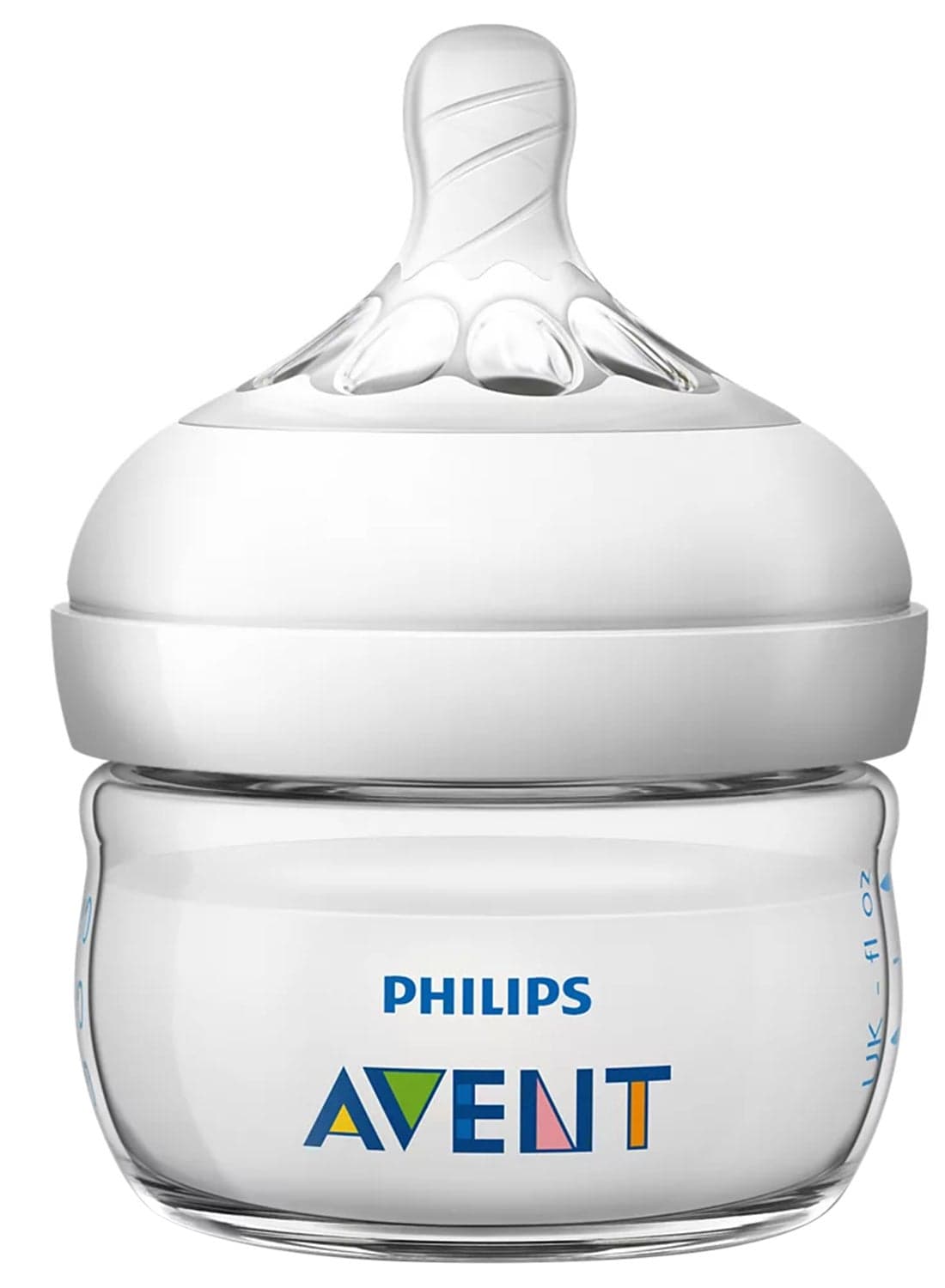 Baby Natural Slow Flow Feeding Bottle With Airflex Vent Technology, 0 Months +, 60 ML