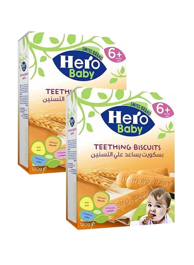 Baby Teething Biscuits Assorted 180grams Pack of 2
