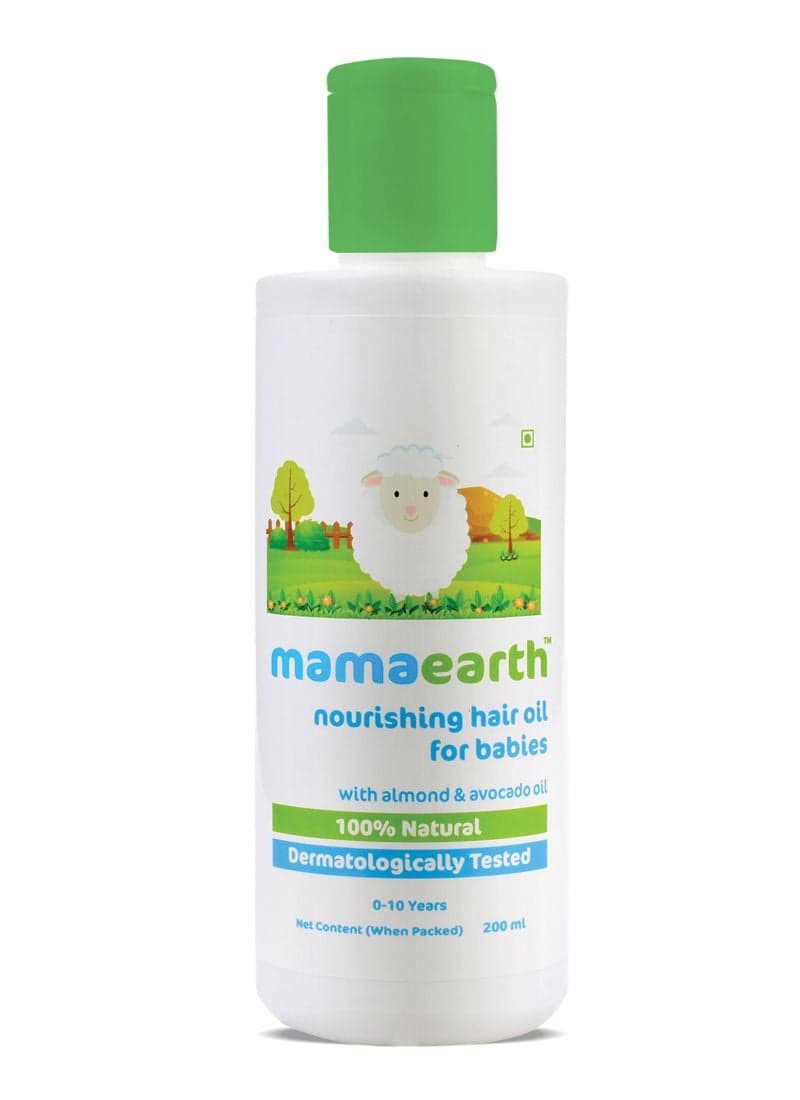 Nourishing Hair Oil For Babies With Almond And Avocado Oil