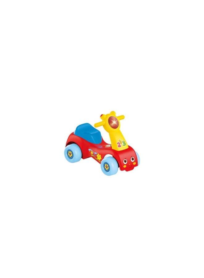 Baby Musical Ride-On Car – Educational Pretend Play Toy with Lights & Music for Toddlers 48x24x37cm