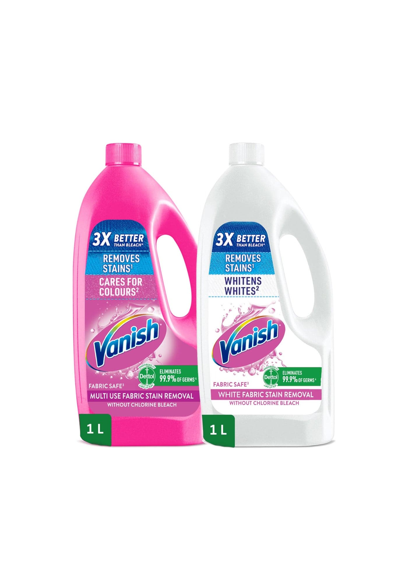 Fabric Stain Remover Liquid Pack Of 2 multicolour 1Liters