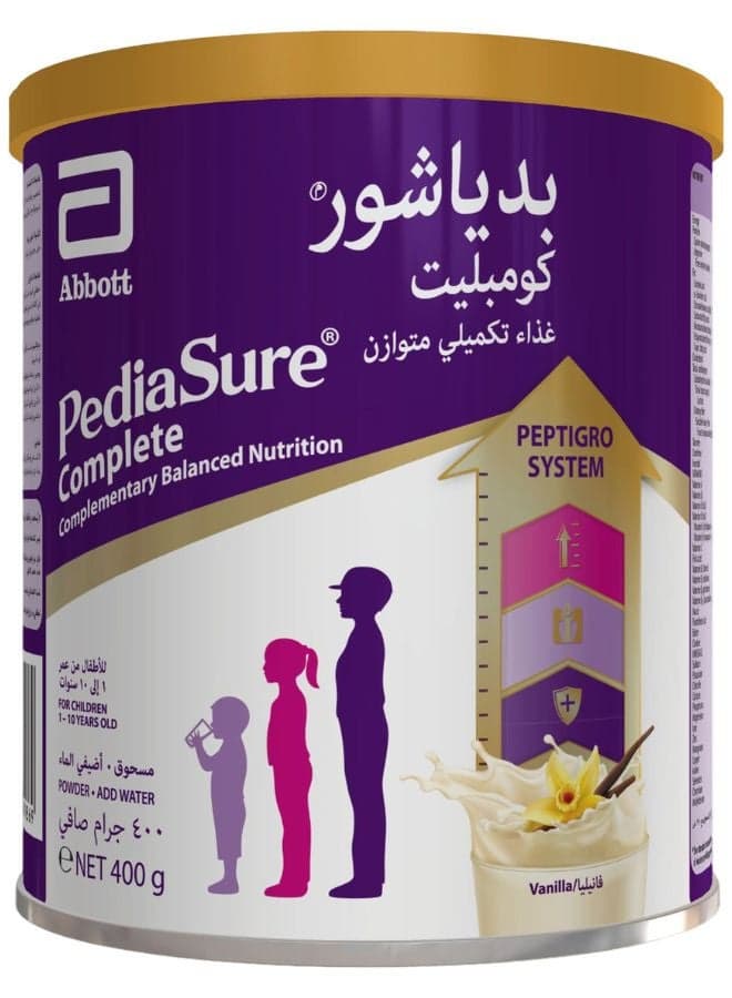 Complete Peptigro Vanilla, 1-10 Years 400grams