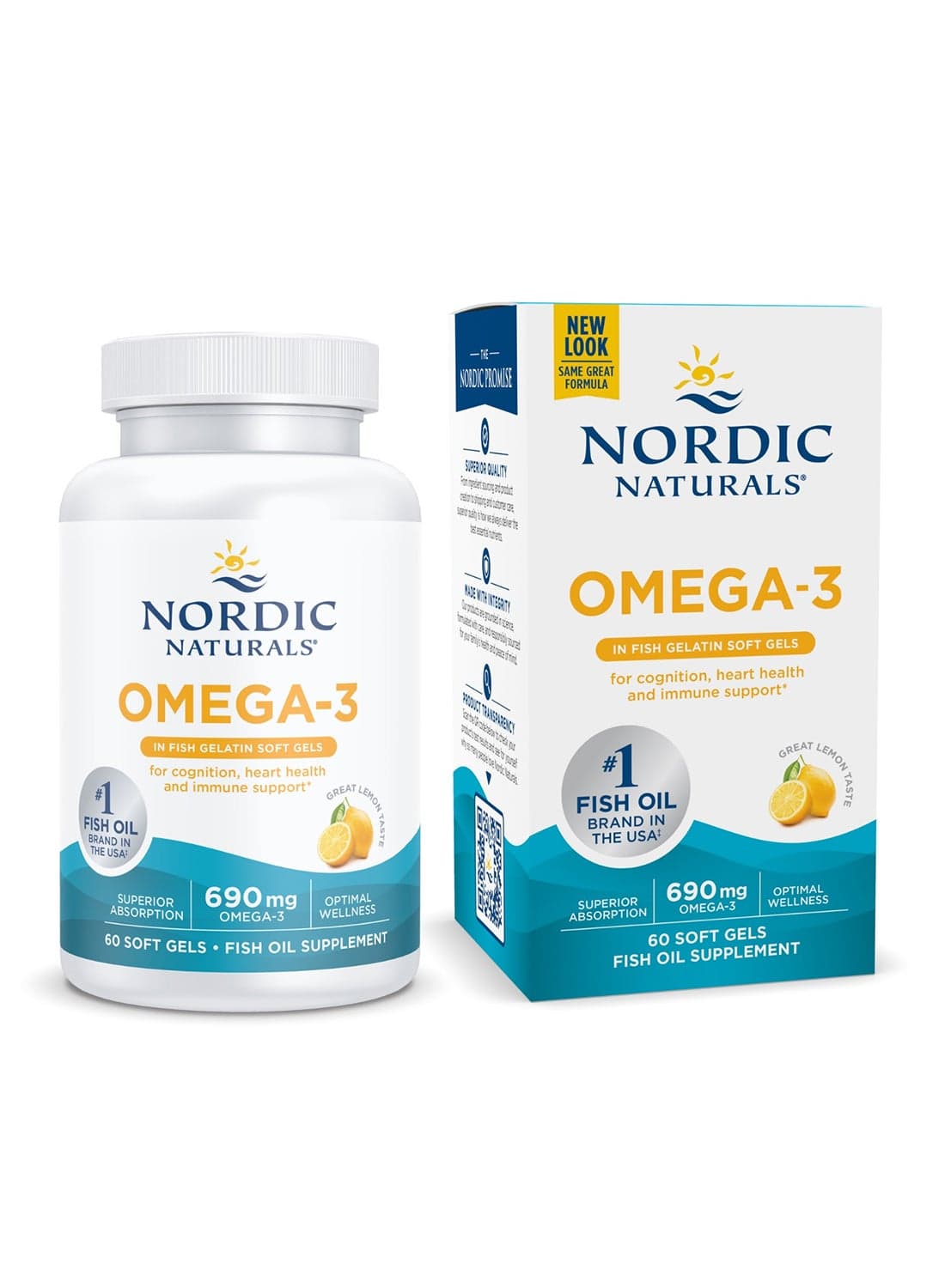 Omega-3 in Fish Gelatin, 60 Softgels
