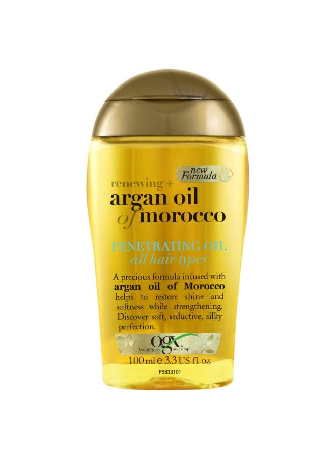 Hair Oil Renewing+ Argan Oil of Morocco Penetrating Oil All Hair Types New Formula 100ml