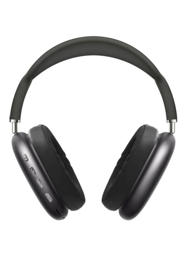 P9 Bluetooth Wireless Headset Over-Ear Headphone With Mic Black/Silver