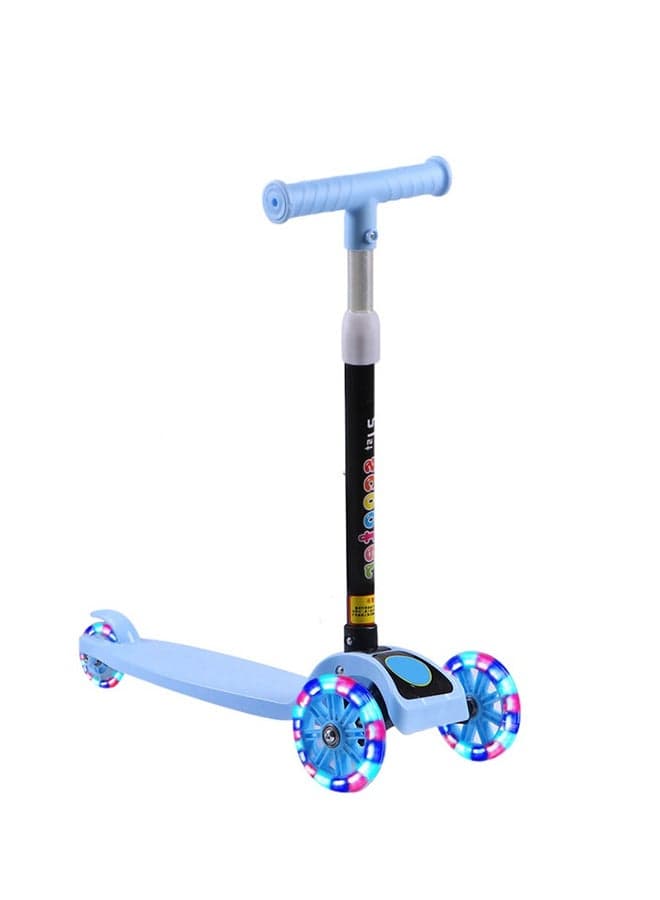Portable Adjustable Kick Scooter Blue 28.5x14.48x55cm