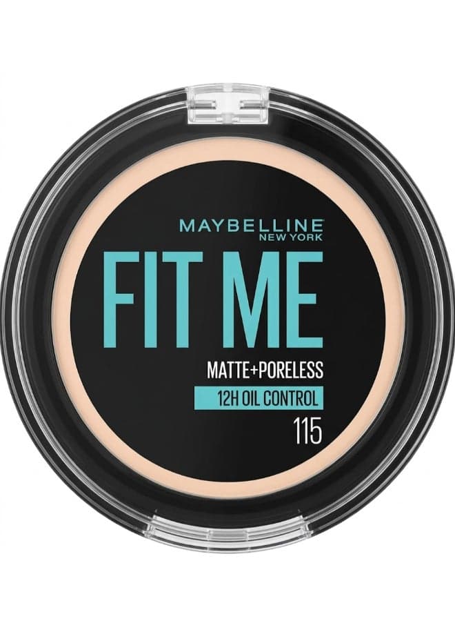Fit Me Matte + Poreless Powder 12H Oil Control 12g 115 Ivory