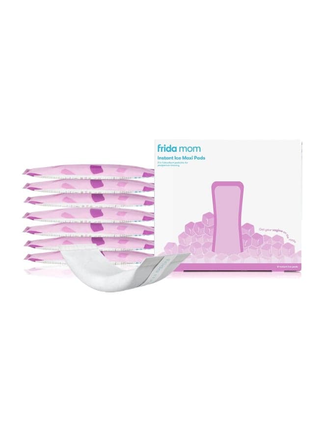 Pack of 8 - 2 in 1 Postpartum Absorbent Perineal Ice Maxi Pads