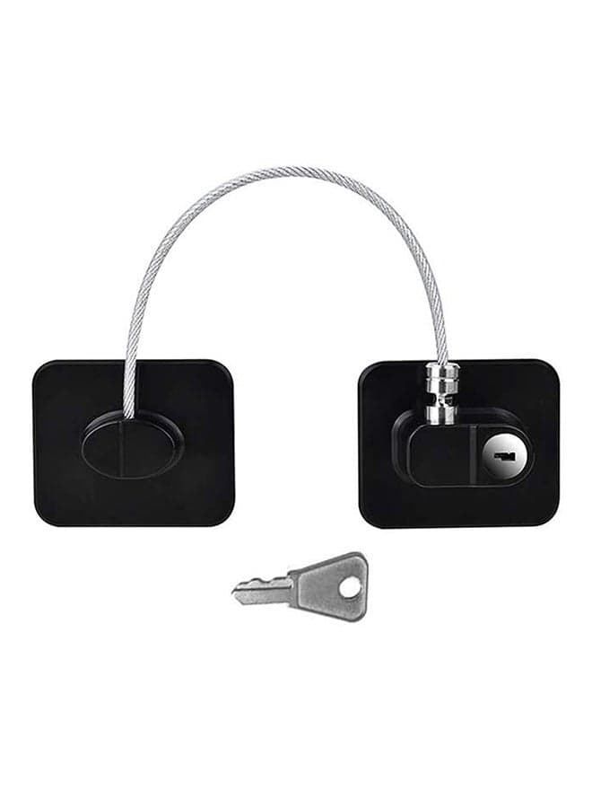 Safety Cable Fridge Window Lock With Key Set